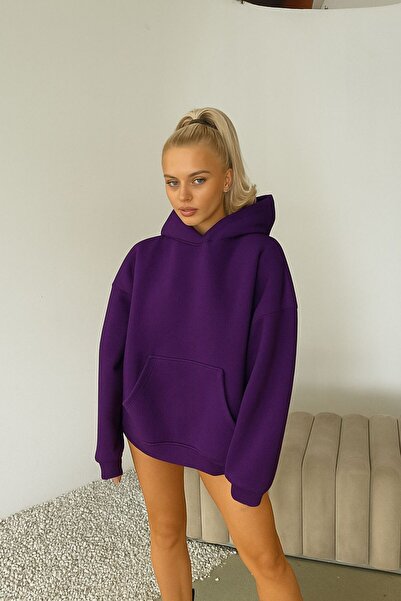 E-ROMA SWEATSHIRT UNISEX CU GLUGĂ IMPRIMATĂ