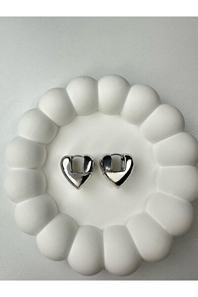 Kius Heart Silver Earrings