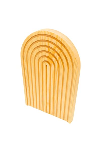 OEM Decoratiune curcubeu din lemn, esenta pin