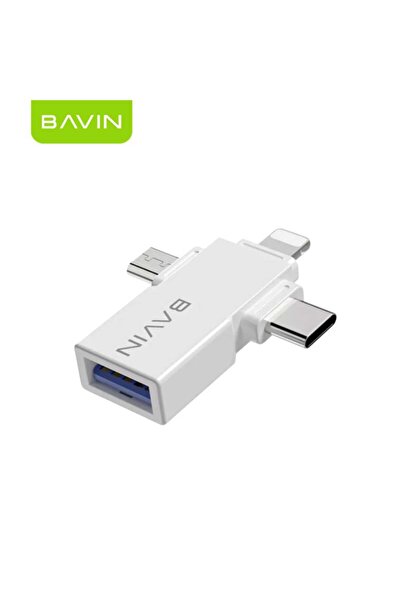 Bavin 3 in 1 connector for transferring data from mobile to flash drive