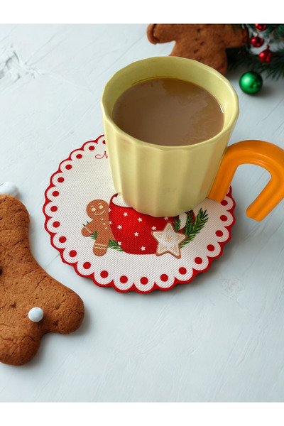 tarzınısec New Year's Coffee Napkin, Presentation Napkin, Cocktail Napkin, Coaster Set of 6