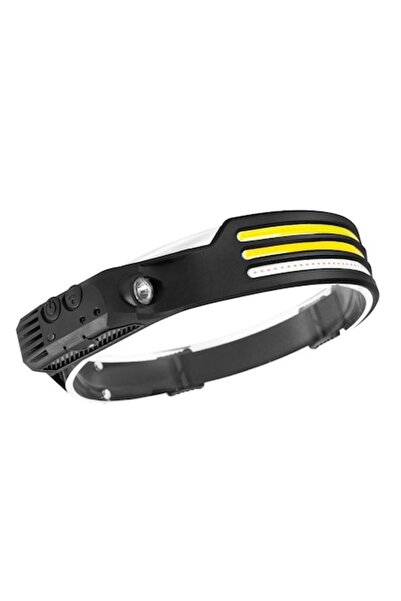 OEM LED Headlamp 3x XPE+COB, Rechargeable 1200mAh, 800 lm, Motion Sensor, 10 Modes, Black