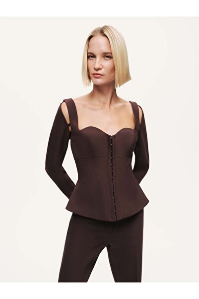 Nocturne Korse Tasarımlı Bluz