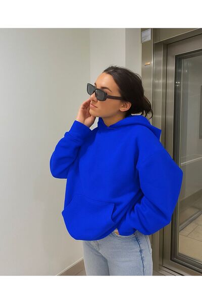 BENROMA 3 İPLİK PENYE BASKILI ÜNİSEX KAPÜŞONLU SWEATSHIRT