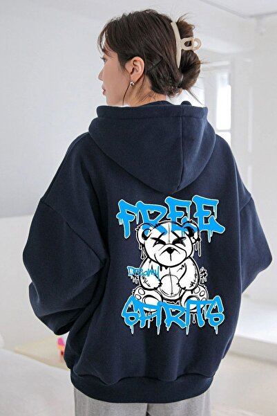 trendypassion Hanorac imprimat pe spate Graffiti gratuit