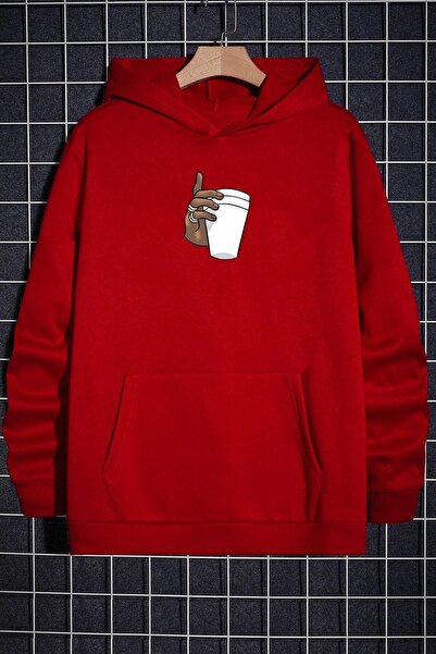 trendypassion Hanorac unisex cu imprimeu Tupac Coffee