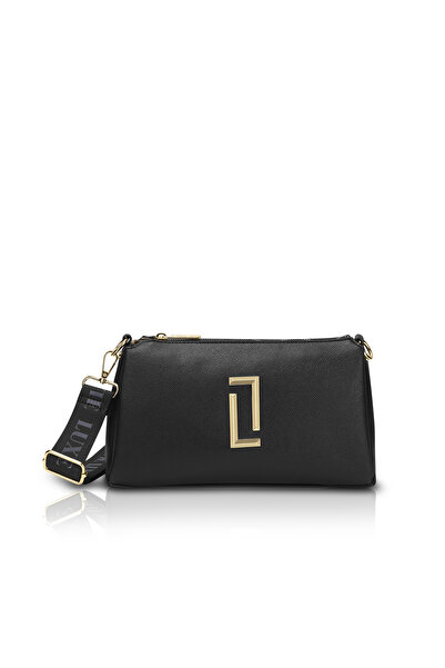 Lavie Luxe Women's Duo Lizzy 3 Compartment Sling Bag (Black)