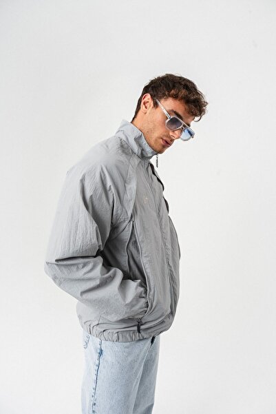 go gang own Driftwood Paraşüt Kumaş Fermuarlı Rüzgarlık Mont