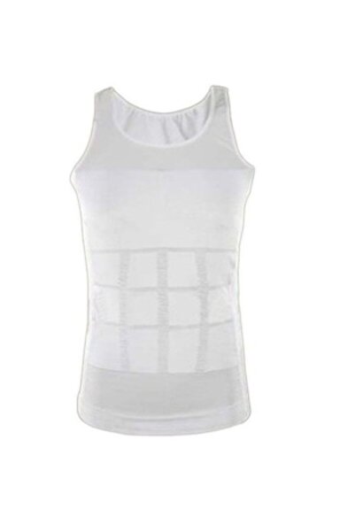 Palmonix Super-elastic Shaping Undershirt for Men, Size XL, White