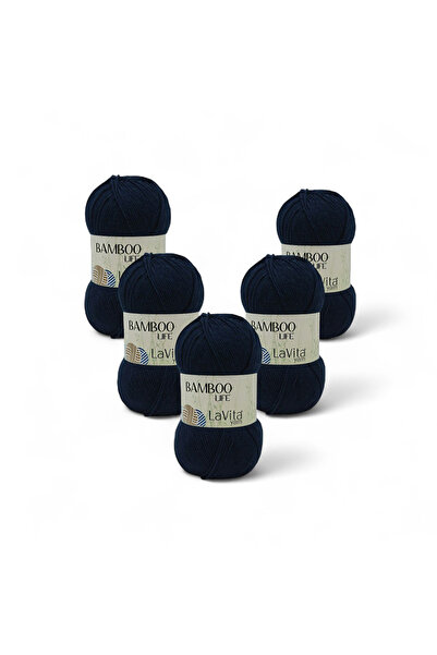 LaVita Yarn Fir de tricotat manual Bamboo Life 50% Bambus 50% Acrilic 500gr 5...