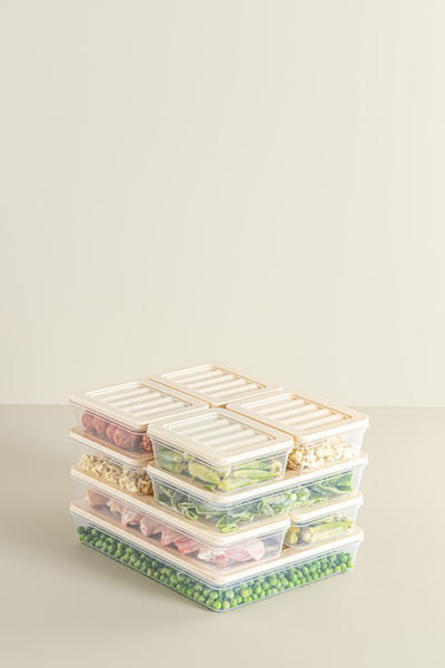 Nandy Home 4 Pieces of 1170 Ml. Freshbox Storage Container Set - Microwave and Dishwasher Compatible