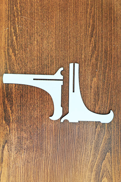 Zevahir Mobilya Dekorasyon 1 Pc Multi-Purpose Table and Frame White Mdf Stand