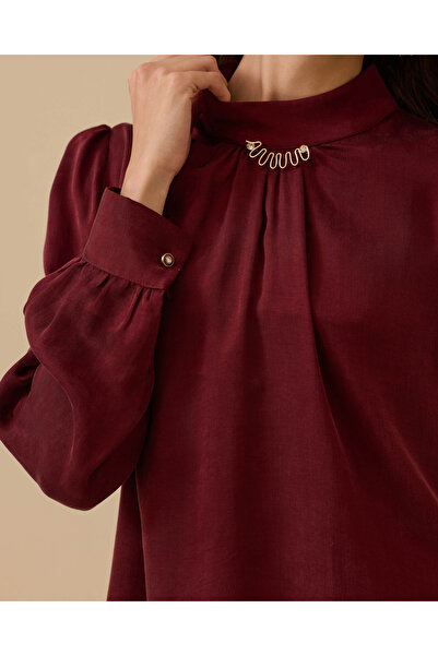 SCL Tunic with Pleated Detail and Collar Accessory