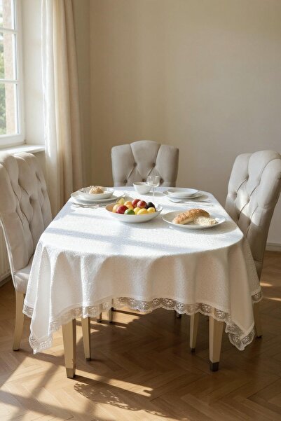 Pimula home Dertsiz Tablecloth 160X220 cm – Washable, Easy to Clean Tableclot...