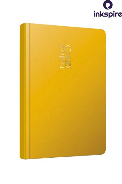 inkspire 2026 Ajanda Suni Deri Ciltli 14x20 Cm Çizgili 1 Adet Günlük Yıllık P...