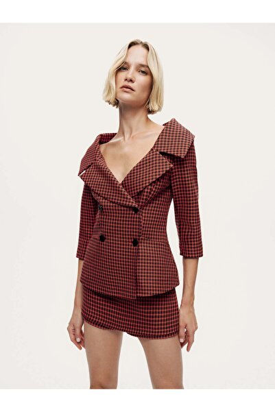 Nocturne Plaid Patterned Jacket