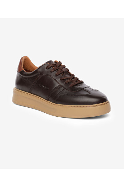 Greyder Erkek Kahverengi Hakiki Deri Sneaker Ayakkabı 5K1SA18860