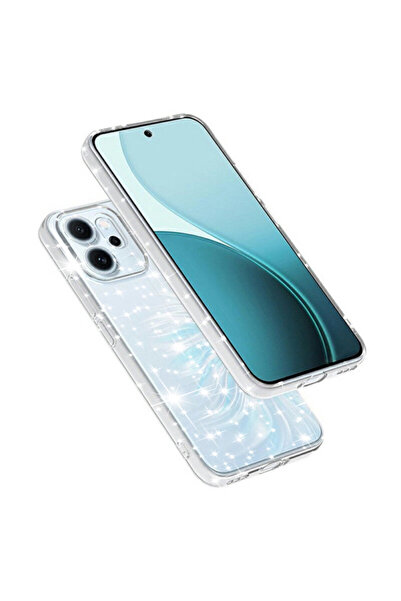 Techsuit Θήκη με γκλίτερ Oppo Reno14 F SparkleSkin, Διαφανής