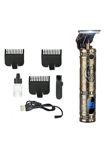 Geemy Aparat de tuns profesional pentru barbă și contur cu afișaj electronic