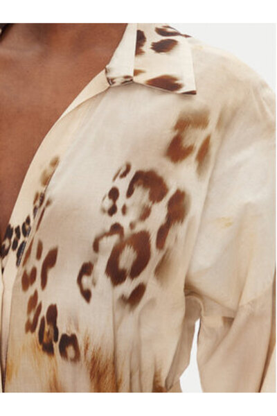 Access Fashion Γυναικείο φόρεμα-πουκάμισο μπεζ ACCESS FASHION-53-3392-0051 LE...