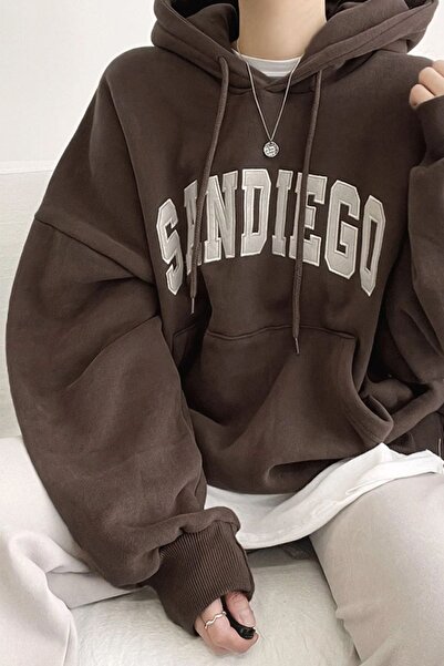 trendypassion Unisex Sandiego Printed Oversize Sweatshirt