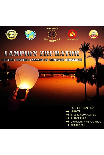 OEM Pack of 10 Colored Sky Lanterns
