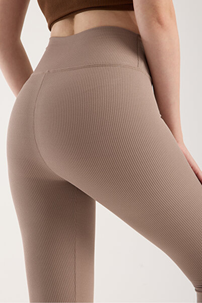 Moda Days Ribbed High Waist Recovery Leggings with Fleece Inside