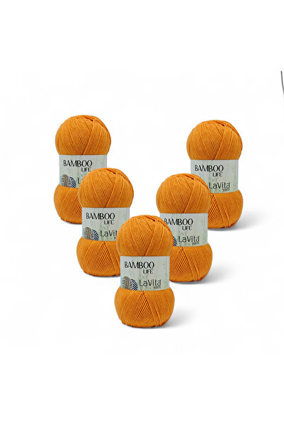 LaVita Yarn Bamboo Life Fir de tricotat manual 50% Bambus 50% Acrilic 500gr 5...