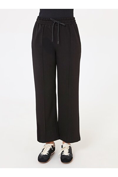 Benin Φούτερ με κορδόνια μπροστά, άνετη εφαρμογή - Μαύρο -