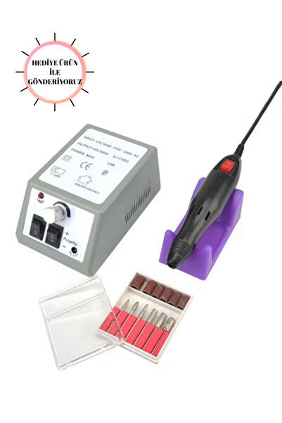 Fujika Protez Tırnak Freze Makinesi Manikür Pedikür 2000 Tırnak Törpü Cihazı Elektrikli 6 Başlık Mercedes