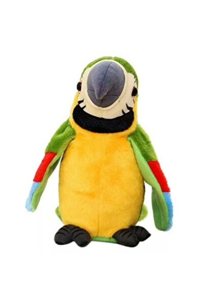 OEM Jucărie de pluș papagal vorbitor - Verde