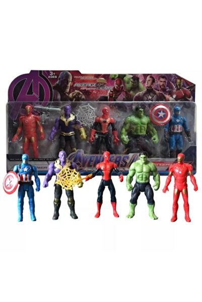 OEM Set 5 Figurines Avengers Super Hero, 15 cm, +3 Years
