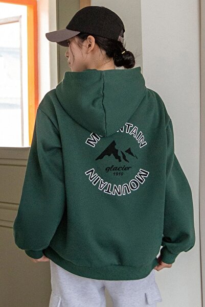 trendypassion Unisex MONTAIN Printed Oversize Sweatshirt