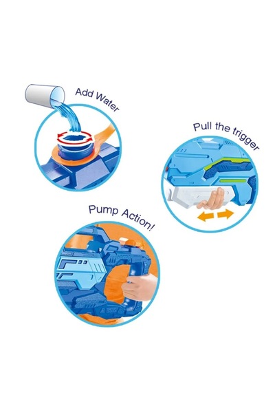 Optim Solution Σετ 3 Νεροπίστολα για Παιδιά, Optim Solution, 2x 300 ml + 1x 1000 ml, Εύκολο στη Χρήση, 6+ ετών