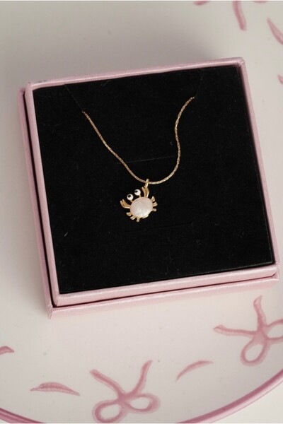 AŞIK ACCESSORIES Colorful Crab Steel Necklace