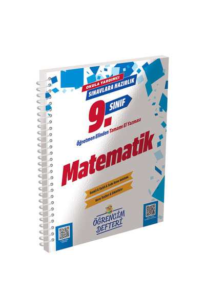 Murat Yayınları 3159 - 9.Sınıf Matematik Öğrencim Defteri