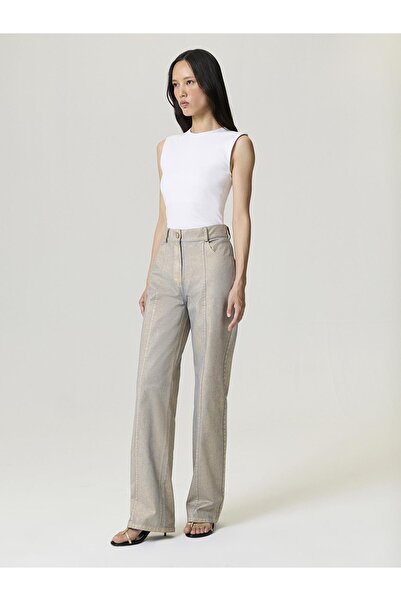 Nocturne Metalik Yıkamalı Pantolon