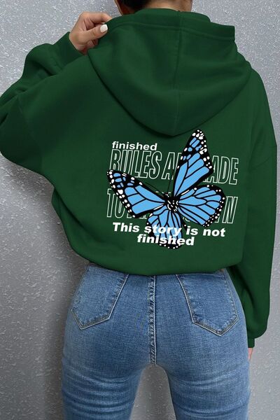 trendypassion Φούτερ με στάμπα Unisex Butterfly Back