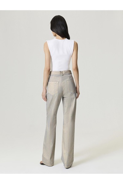 Nocturne Metalik Yıkamalı Pantolon