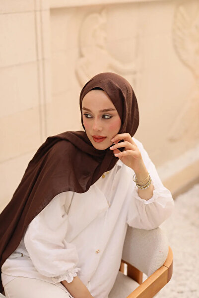 Modakaşmir Neo Pamuk Şal Acı Kahve Renk