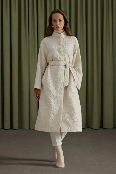 Aker Şal Yaka Kapitone Mont