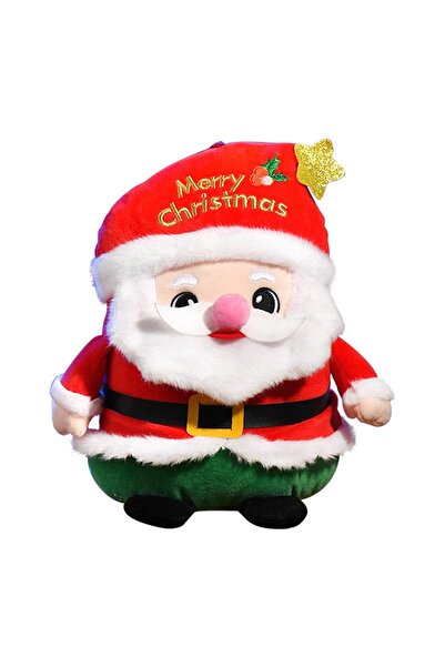 Sezy New Year Santa Claus Filler Plush Premium Texture 23 cm Can Be Hung with Glass Suction Cup