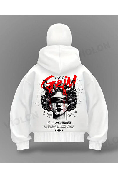 Violon Grin Detail Full Mask oversized Καρδιάζα