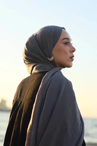 Modakaşmir Neo Pamuk Şal-Kurşun