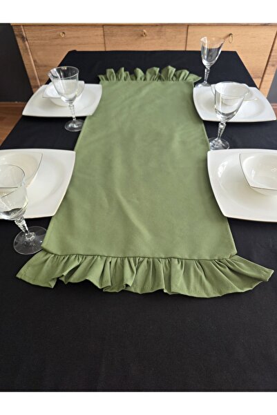 Angels' Collection Two-Sided Ruffle Runner - Has a Liquid Repellent Property