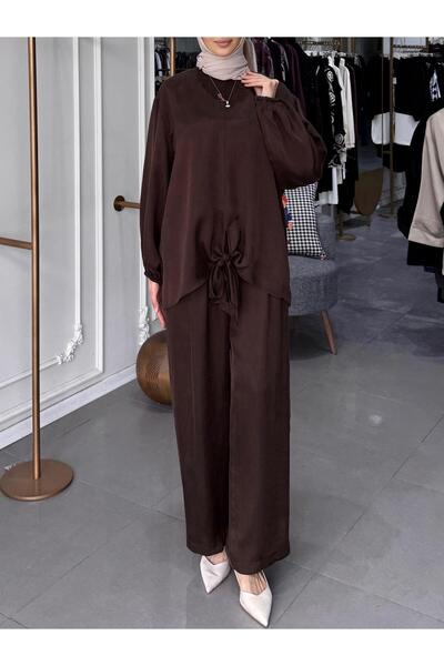 Ghisa BAĞLAMA DETAYLI İPEK TAKIM