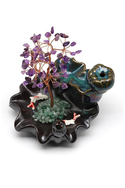 Genel Markalar Ametist Doğal Taş Ağaçlı Tütsülük