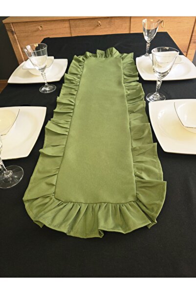 Angels' Collection Ruffled Around the Edge Runner - Has a Liquid Repellent Property