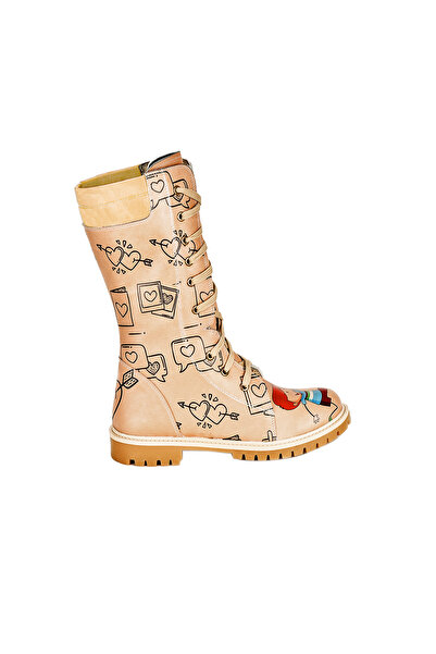 Streetfly Renkli Fermuarlı Uzun Kadın Bot