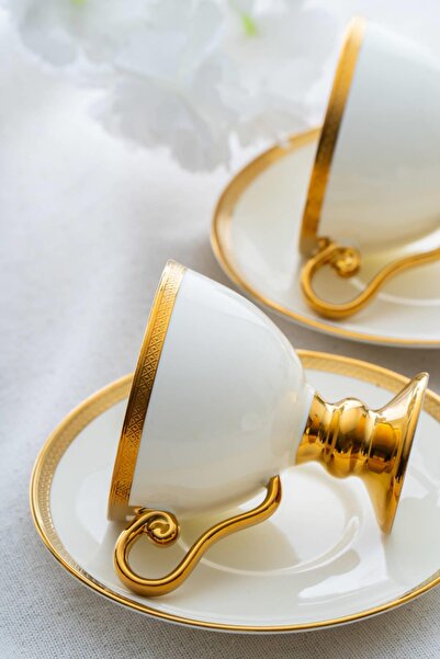 ACAR Thelma Gold 6-Person Coffee Cup Set - 100 ml